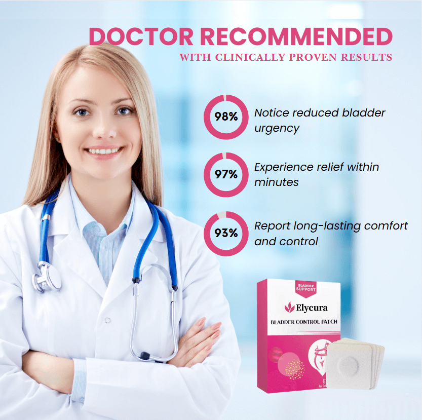 Elycura™ Bladder Control Patch | Stops urine loss by 97.6%