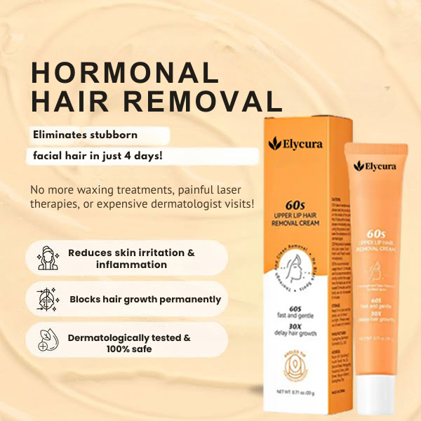 Elycura | Stop 97% of hormonal hair growth at the root in just 4 days!