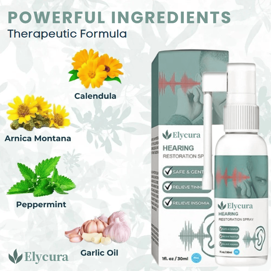 Elycura™ | Restore hearing and reduce tinnitus by up to 94% within the first week!
